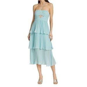 self portrait spearmint chiffon midi dress Self-Portrait | Dresses | Selfportrait Spearmint Chiffon Midi Dress